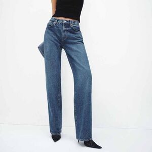 Reformation Val 90s Mid-Rise Straight-Leg Jeans Size 25